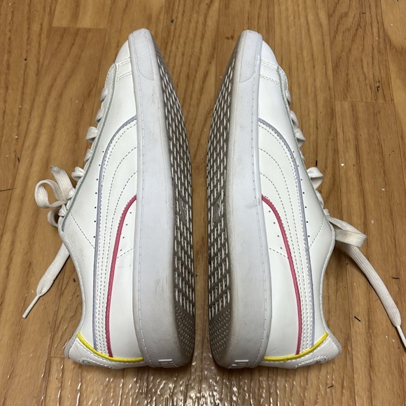 Puma Vikky v2 Sneaker Women 8.5 US 39 EUR 6 UK White Leather Classic Basketball - Picture 15 of 16